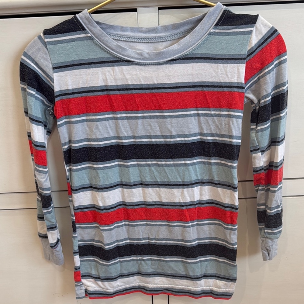 Colorful Striped Long Sleeve Pajama Set